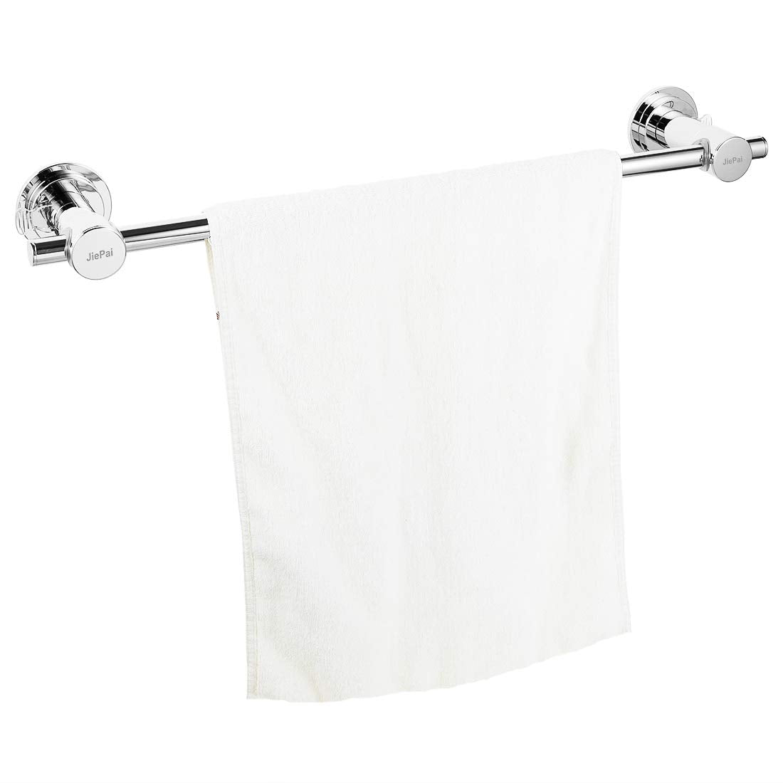 Jiepai Suction Cup Towel Bar 24 Inch,Removable Modern Vacuum Suction Towel Holder For Bathroom Door Adhesive Towel Bar Suction T